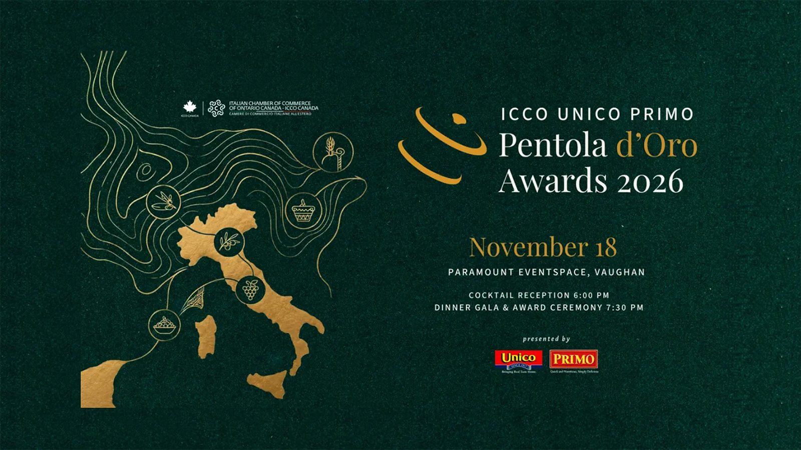 ICCO Unico Primo Pentola d’Oro Awards 2026